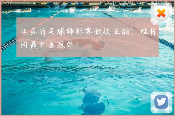 江苏省足球锦标赛激战正酣:谁将问鼎年度冠军?
